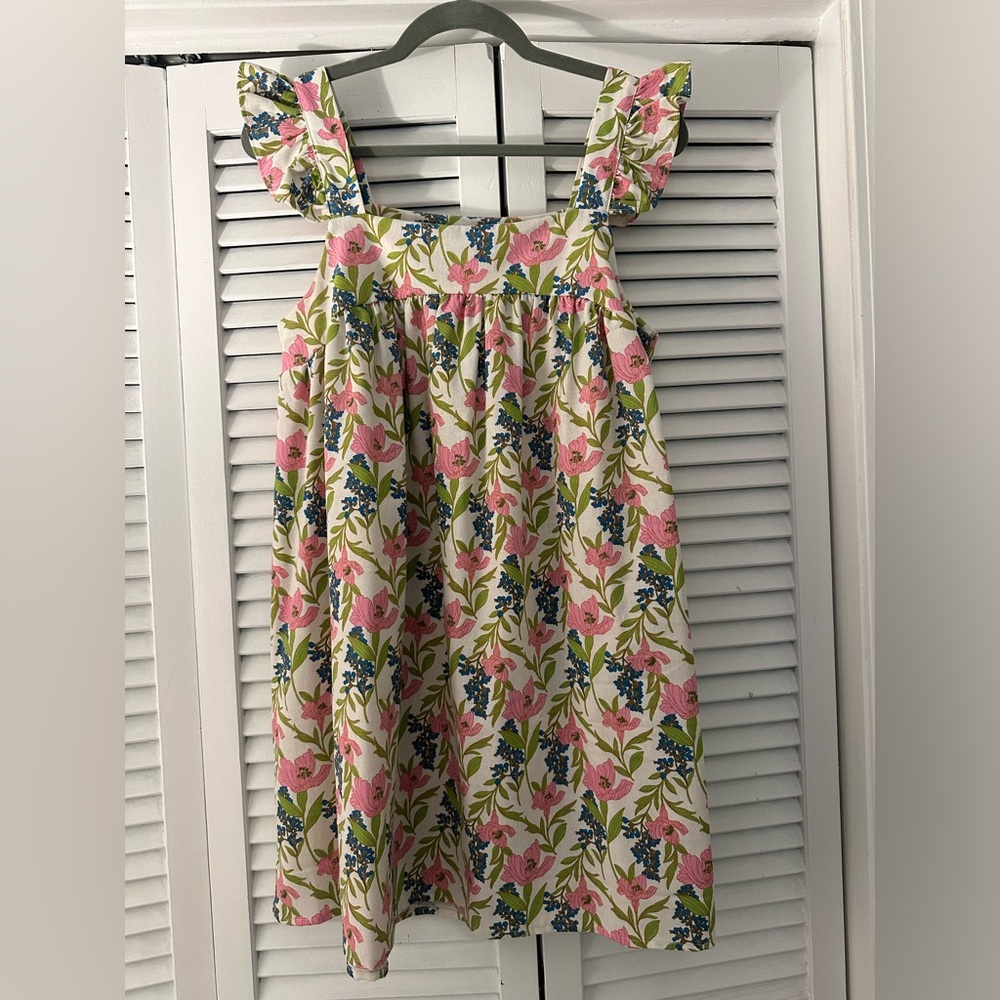 Blue Pepper Pink Green & Blue Floral Mini Dress